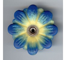 BLAU GELB (MARGARETE) - mit Glitzer