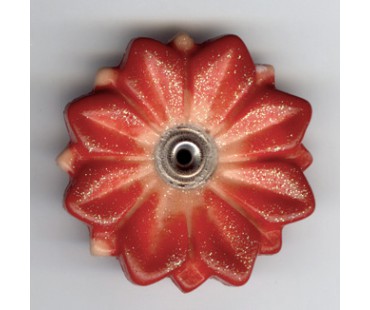 DUNKELROT ORANGE (DIANA) - mit Glitzer
