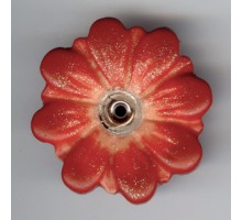 DUNKELROT ORANGE (MARGARETE) - mit Glitzer