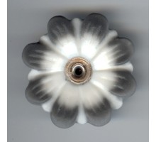 GRAU WEISS (MARGARETE) - ohne Glitzer