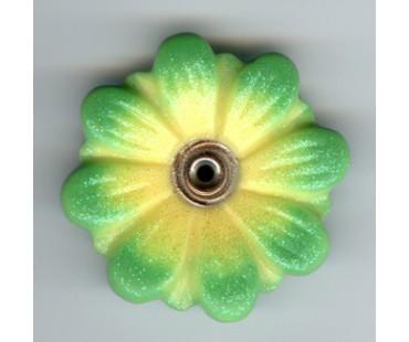 GRÜN GELB (MARGARETE) - mit Glitzer