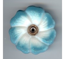 TÜRKIES WEISS (VIOLA) - mit Glitzer